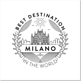 Milano Minimal Badge Design Posters and Art